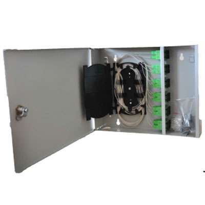 12 Port Dahili Metal Fiber Optik Kablo Sonlandırma Paneli